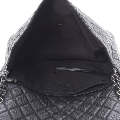 Chanel Calfskin Quilted XXL Travel Flap Bag Black 5 of 12
