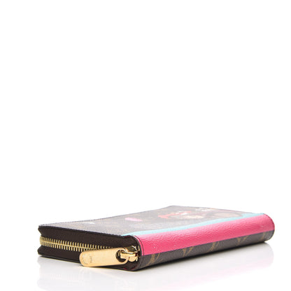 Louis Vuitton Monogram 2015 Christmas Animation Zippy Wallet Hibiscus 4 of 9