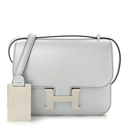 Hermes Metallic Chevre Chamkilight Constance 18 Argent 3 of 12