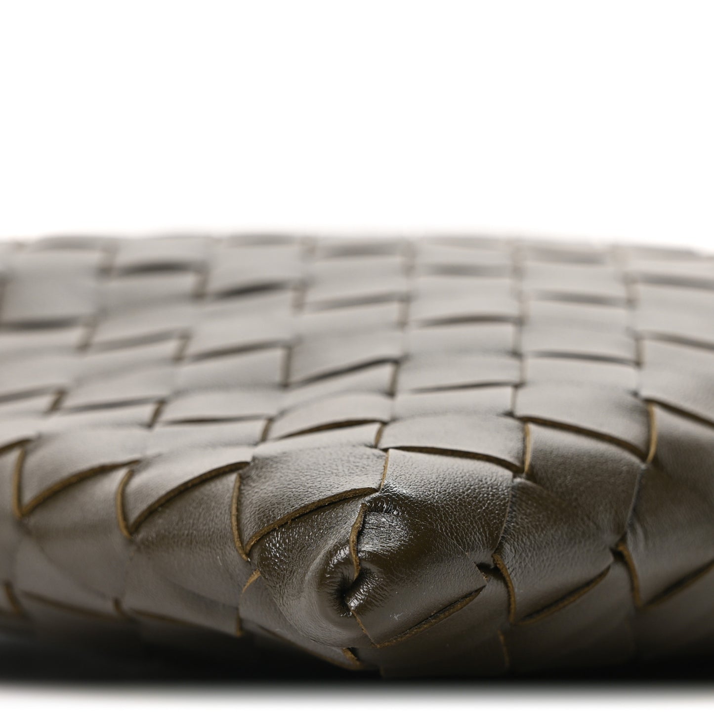 Calfskin Intrecciato Mini Hop Khaki