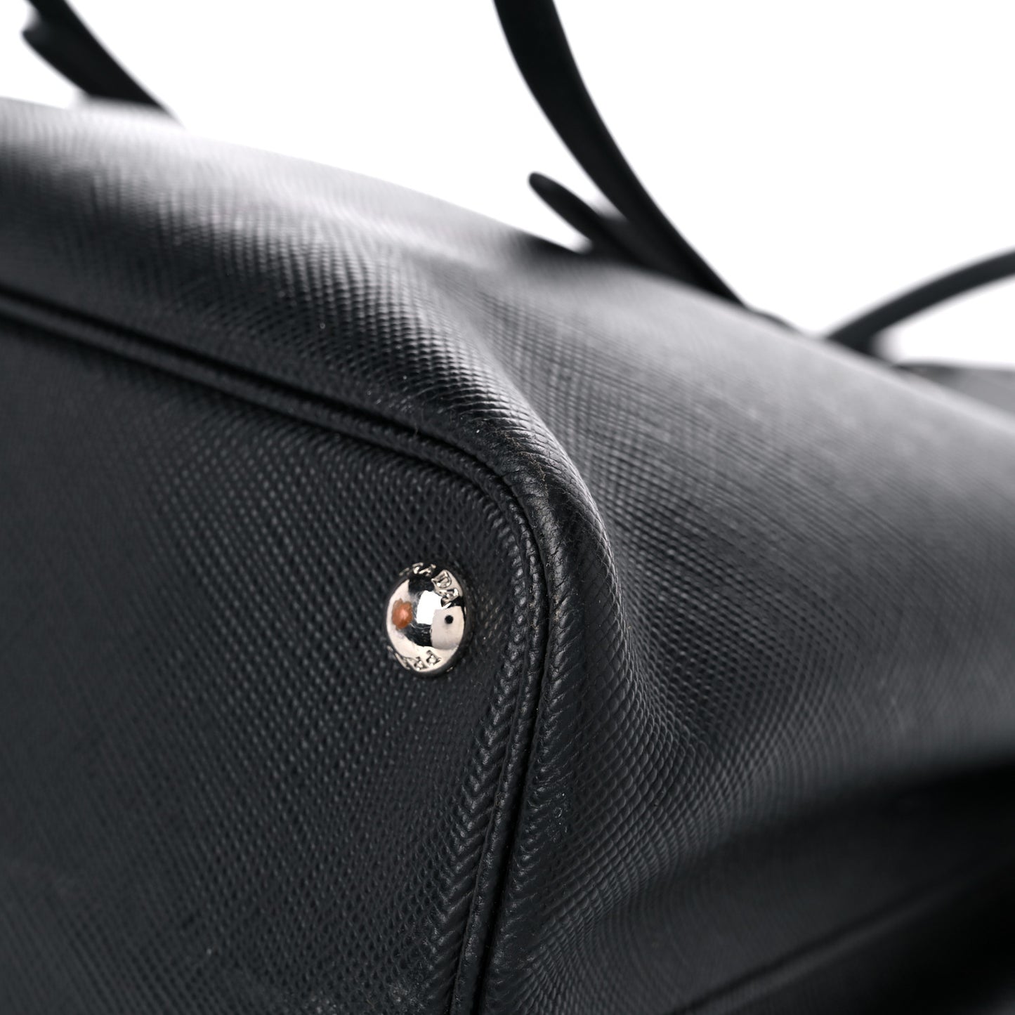 Saffiano Cuir Medium Double Handle Tote Black