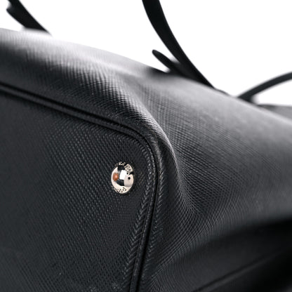 Prada Saffiano Cuir Medium Double Handle Tote Black 9 of 25