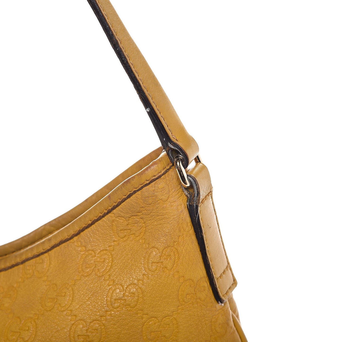 Guccissima Medium New Britt Hobo Yellow