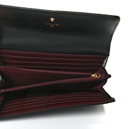 Chanel Caviar Quilted Large Flap Wallet Black 5 of 9
