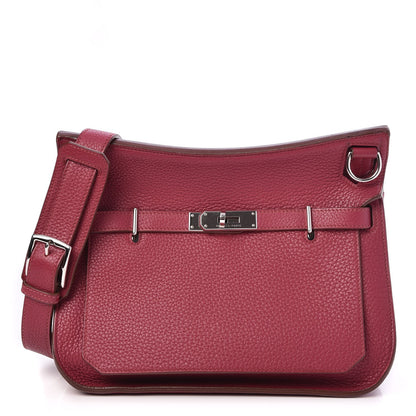 Hermes Taurillon Clemence Jypsiere 28 Rubis 1 of 8