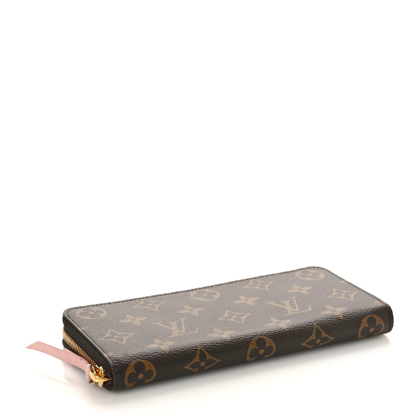 Monogram Clemence Wallet Rose Ballerine