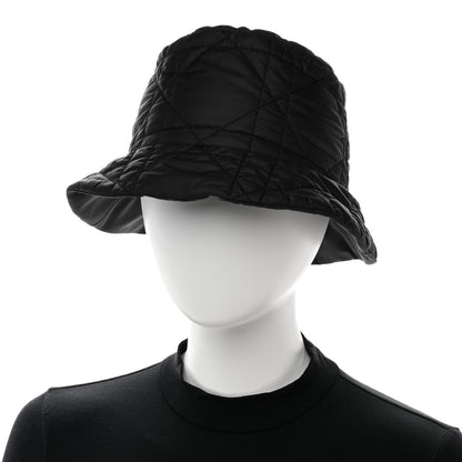 Christian Dior Nylon Cannage Bucket Hat 59 Black 2 of 8