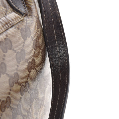 Gucci Crystal Monogram Duchessa Flap Shoulder Bag Dark Brown 18 of 19