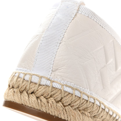 Fendi Nappa FF Embossed Espadrilles 41 Snow 9 of 12