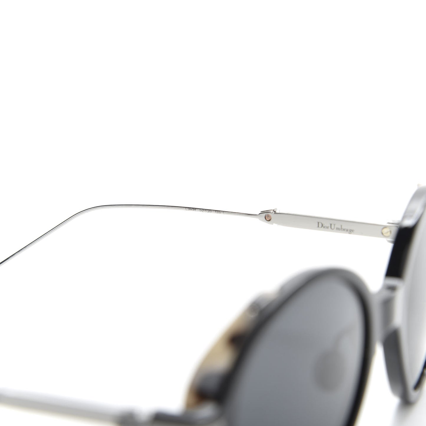 Acetate Umbrage Round Sunglasses Tortoise Black