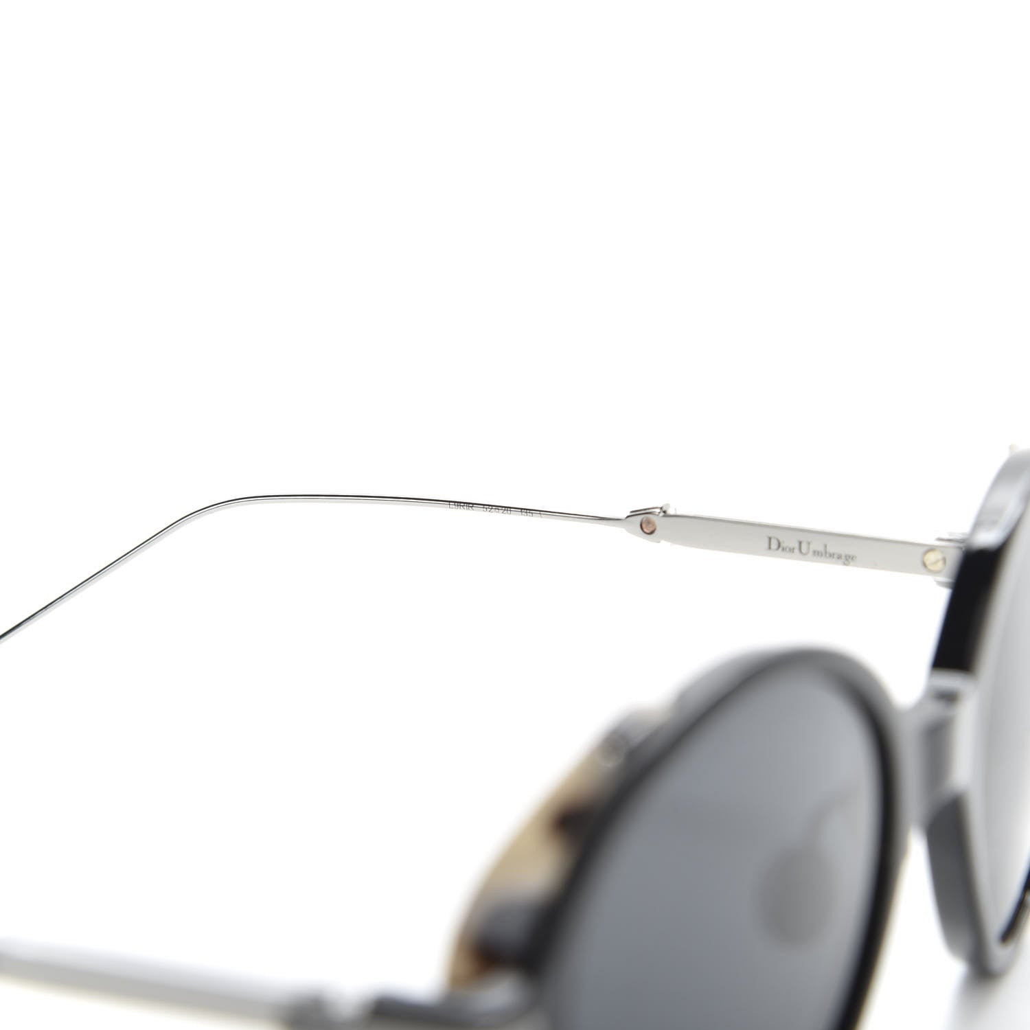 Christian Dior Acetate Umbrage Round Sunglasses Tortoise Black 6 of 7