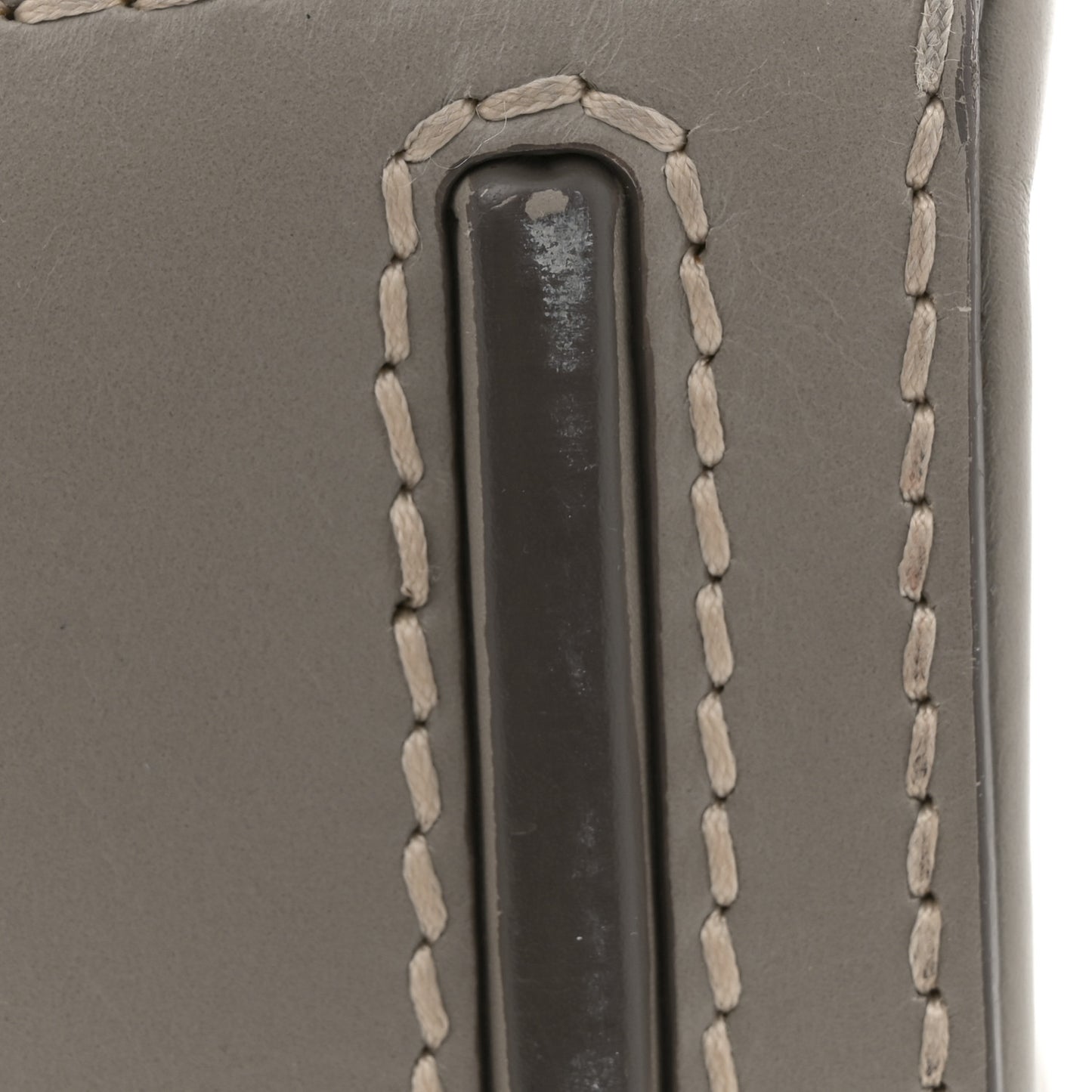 Vitello Tri-Color Medium Sound Top Handle Satchel Grigio Black