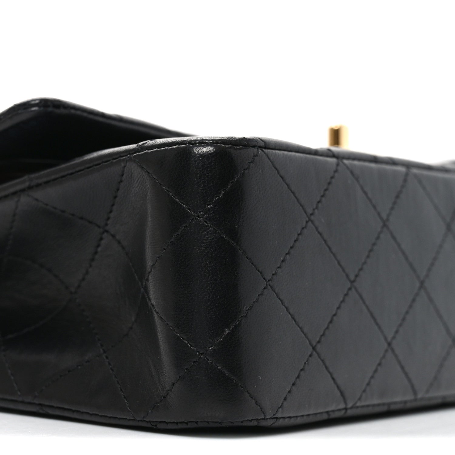 Chanel Lambskin Quilted Medium Double Flap Black 9 of 10