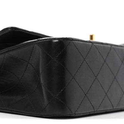 Chanel Lambskin Quilted Medium Double Flap Black 9 of 10