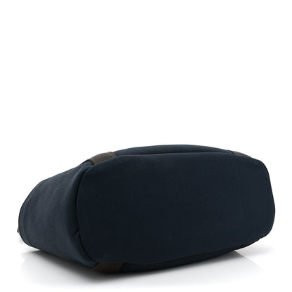 Hermes Canvas The Grooming Bag Bleu Navy Feu 4 of 12