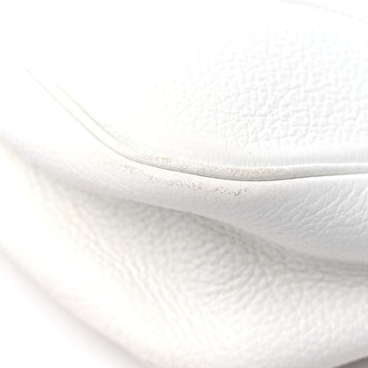 Hermes Taurillon Clemence Sac Trim II 35 White 9 of 15