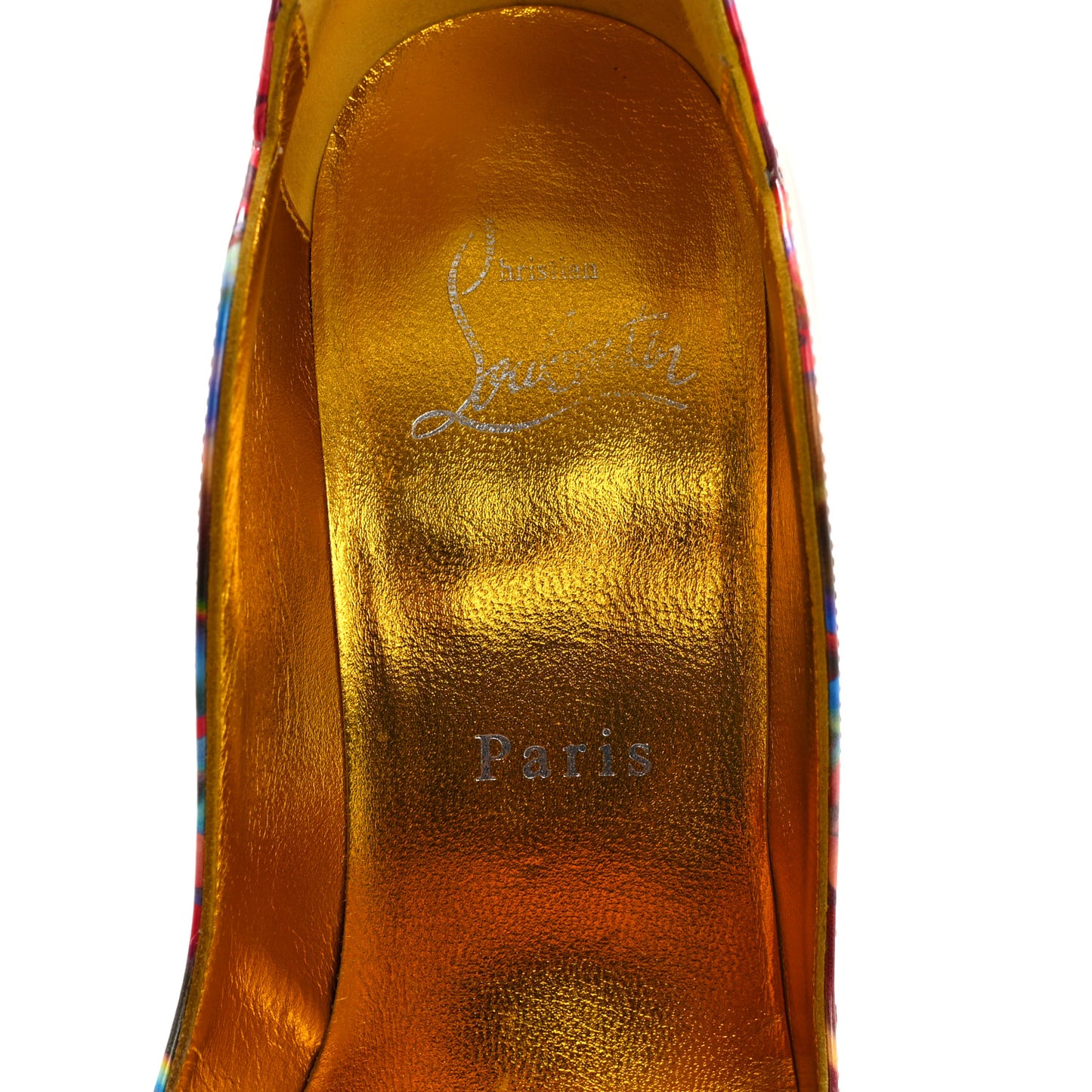 Patent Discolaser Hot Chick 100 Pumps 35.5 Multicolor Lin Yellow