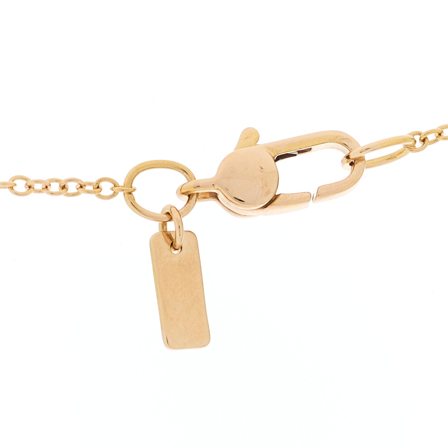 Gucci 18K Rose Gold Diamond Clover Pendant Necklace 5 of 5