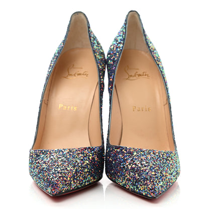 Christian Louboutin Glitter So Kate Dragonfly 120 Pumps 38 China Blue 2 of 8