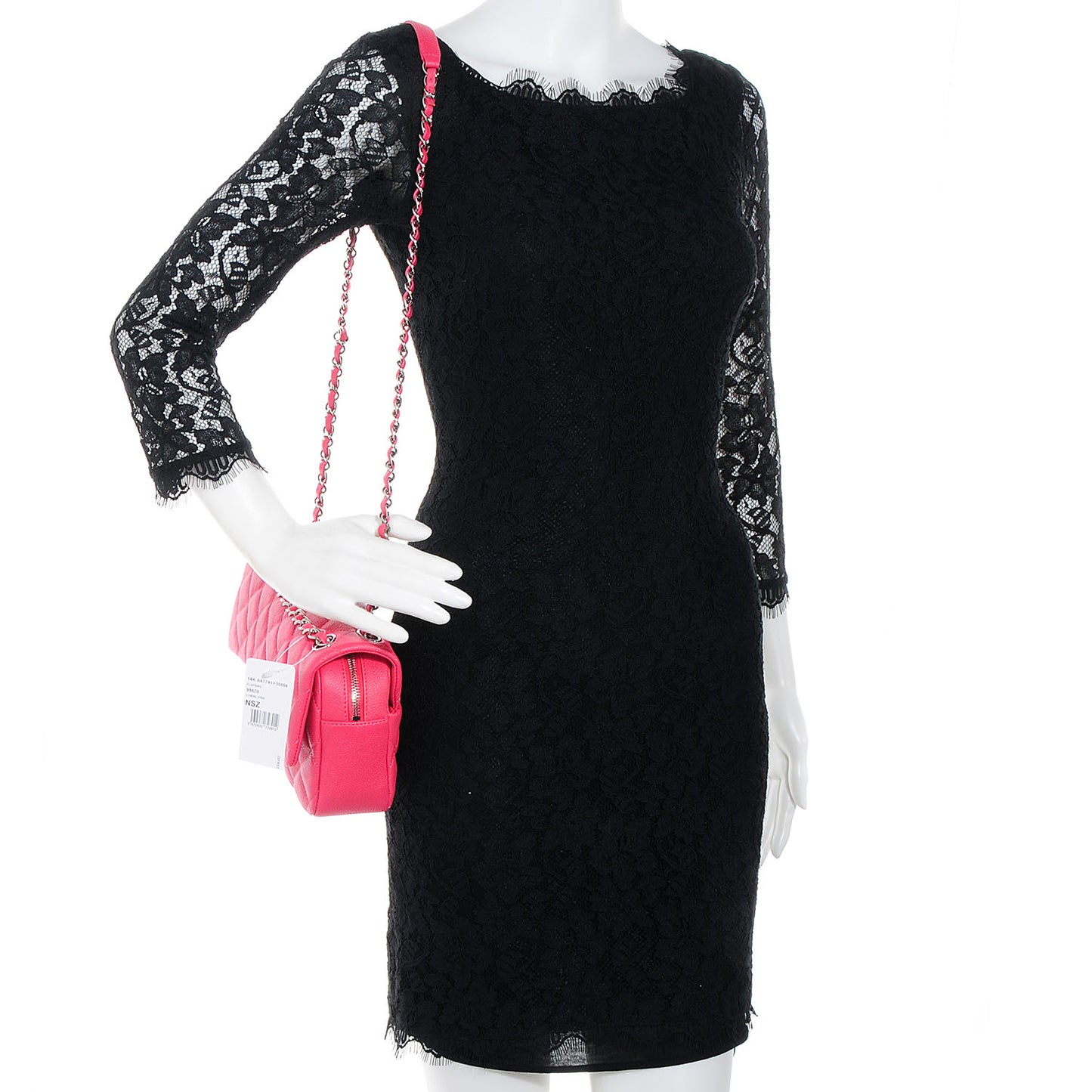 Caviar Quilted Medium Easy Flap Coral