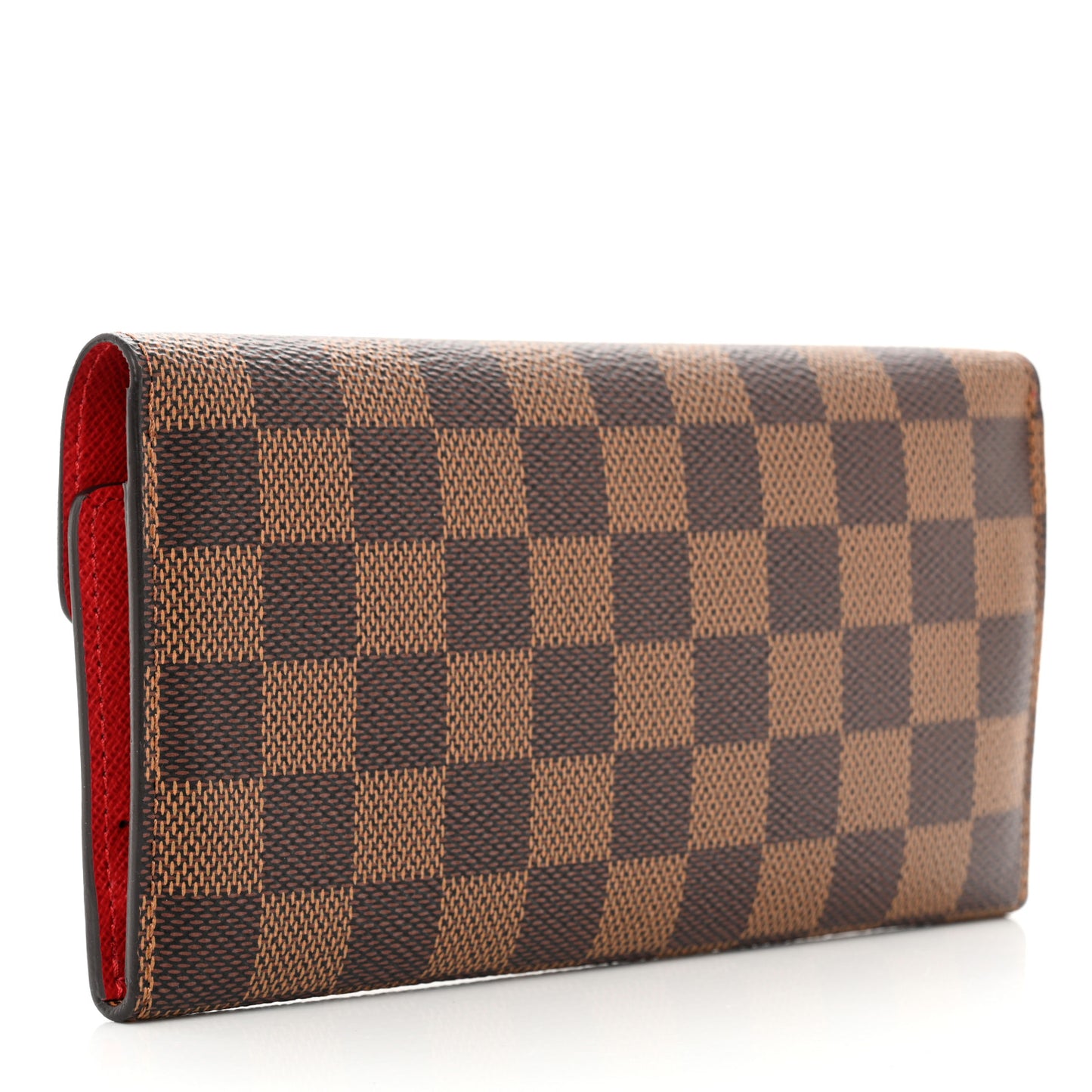 Damier Ebene Josephine Wallet Red