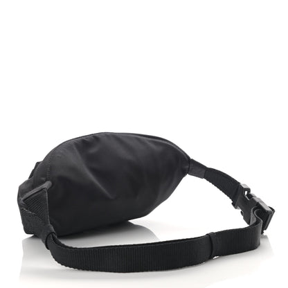 Balenciaga Sport Nylon Logo Embroidered Wheel Belt Bag Black White 3 of 10