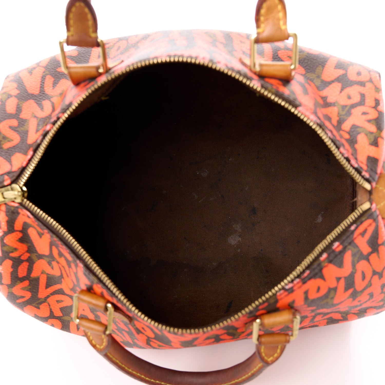 Louis Vuitton Monogram Graffiti Speedy 30 Orange 5 of 20