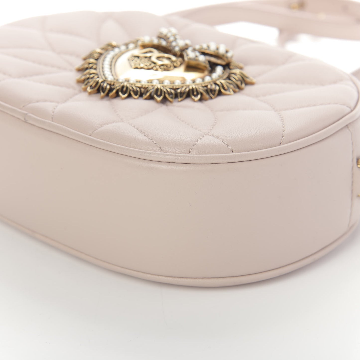 Calfskin Devotion Crossbody Bag Cipria