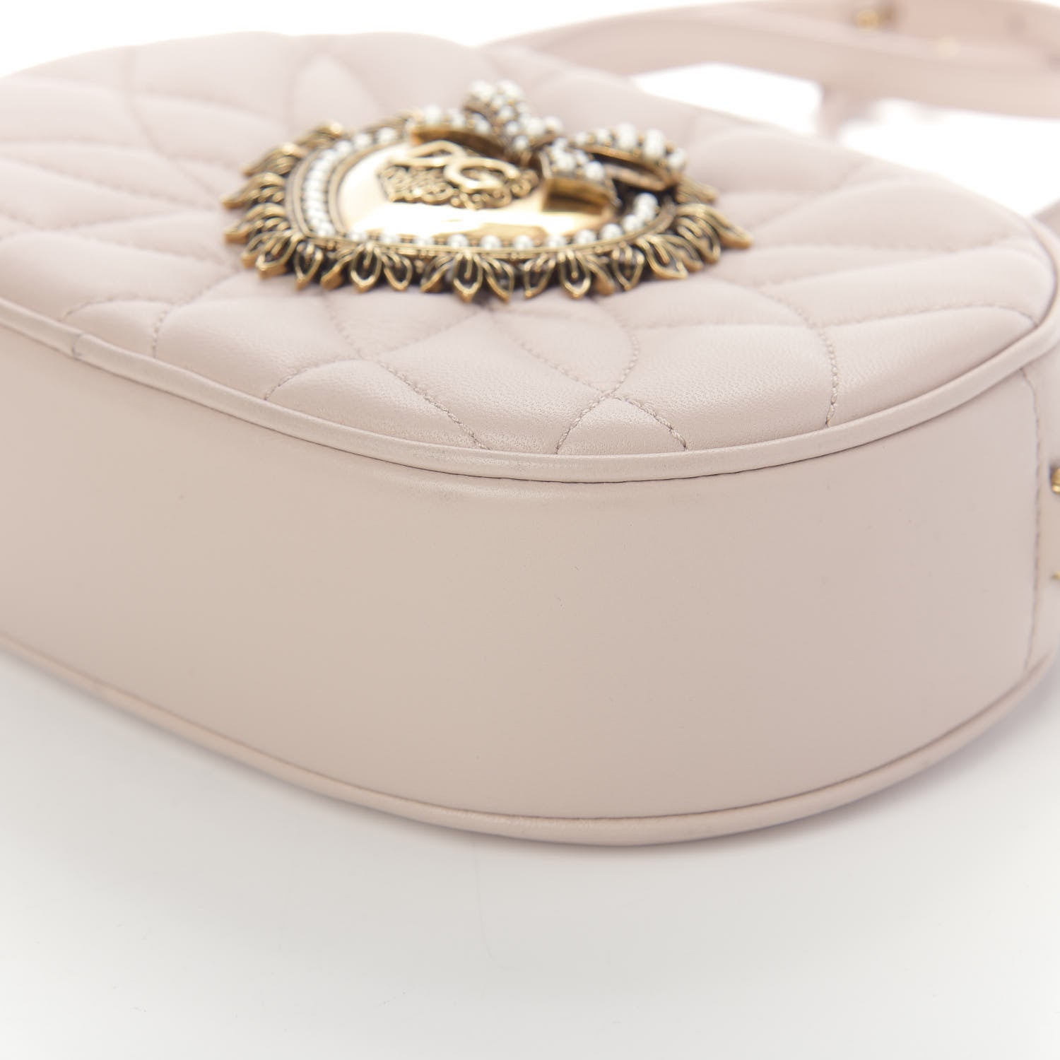 Dolce & Gabbana Calfskin Devotion Crossbody Bag Cipria 6 of 9