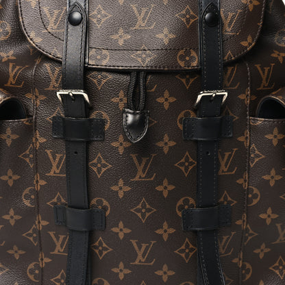 Louis Vuitton Monogram Macassar Christopher MM Backpack 7 of 9