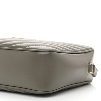 Saint Laurent Calfskin Matelasse Monogram Lou Camera Bag Storm 9 of 9
