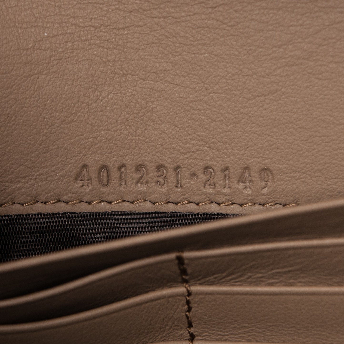 GG Supreme Monogram Mini Dionysus Chain Wallet Beige Taupe