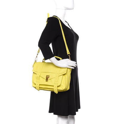 Proenza Schouler Lambskin PS1 Medium Satchel Sunshine 2 of 15