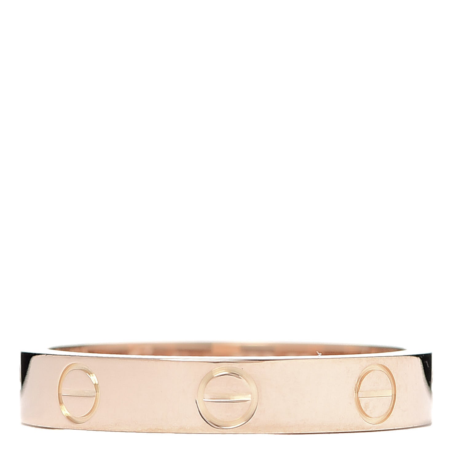 Cartier 18K Pink Gold 3.5mm LOVE Wedding Band Ring 55 7.25 3 of 4