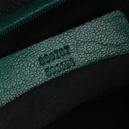 Alexander McQueen Calfskin De Manta Clutch Dark Green 7 of 7