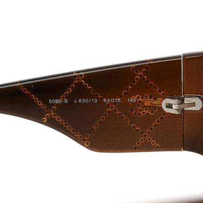 Chanel Acetate Crystal CC Sunglasses 5080-B Brown 5 of 9