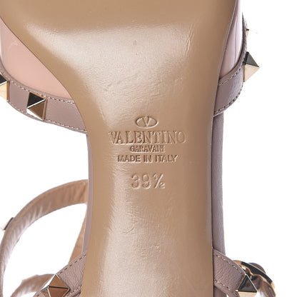 Valentino Garavani Patent Nappa Rockstud Ankle Strap 65mm Pumps 39.5 Water Rose Poudre 7 of 10
