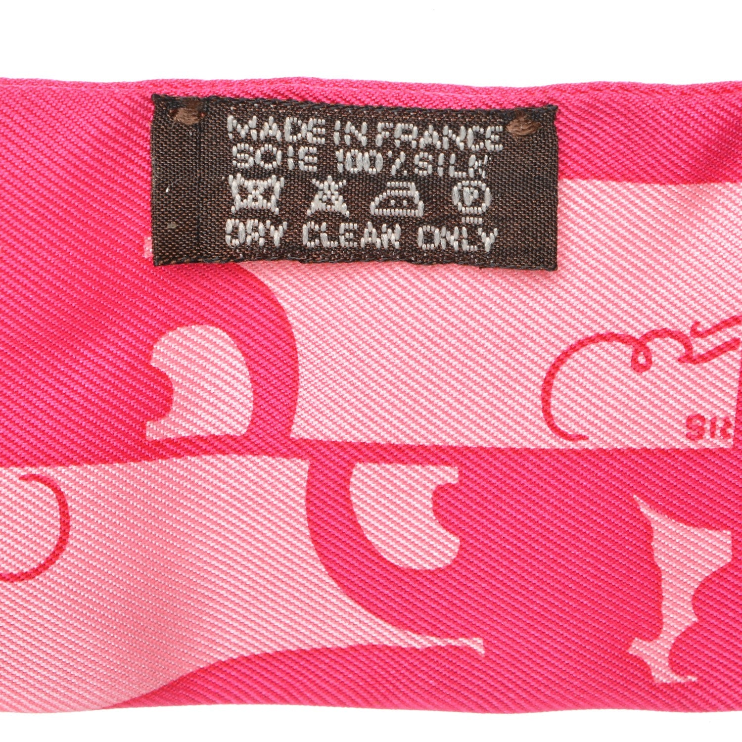 Hermes Silk Brides de Gala En Desordre Twilly Fuchsia Rose Buvard 3 of 5