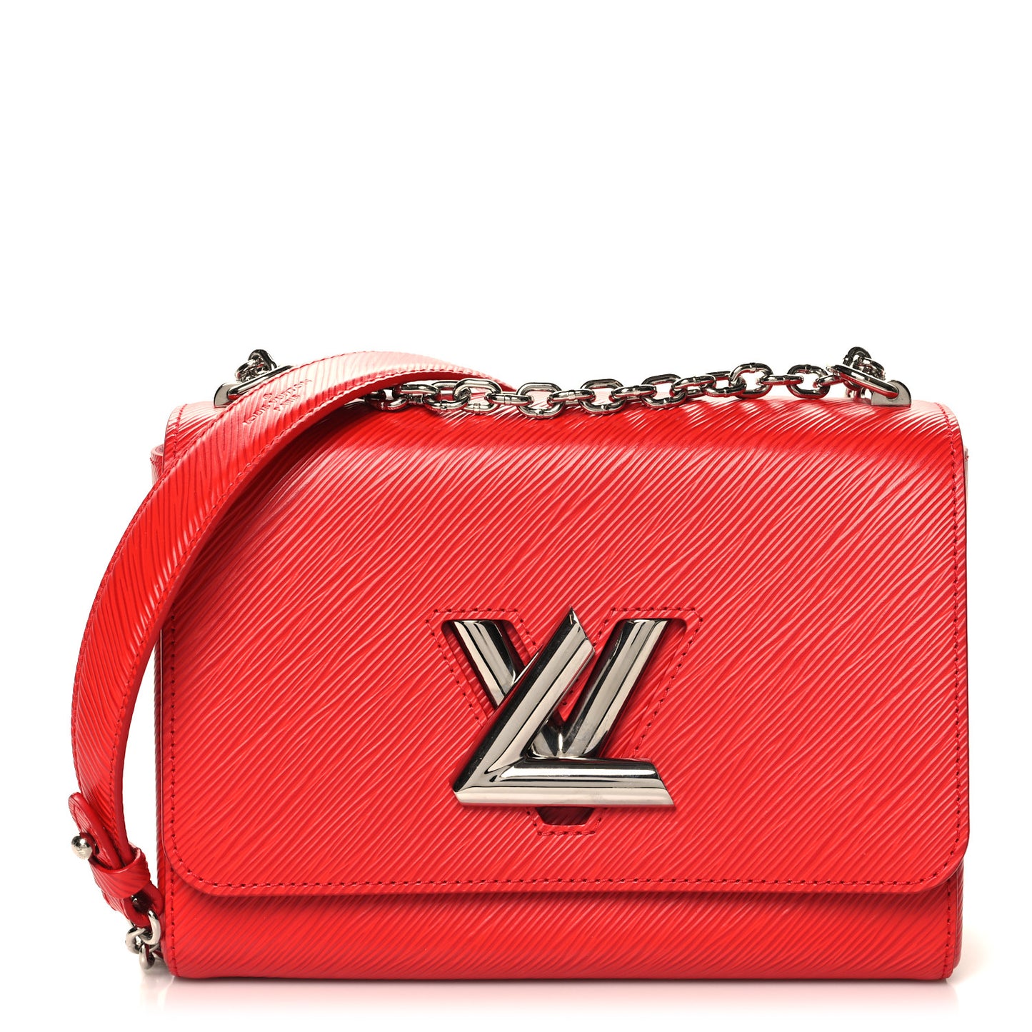 Epi Twist Shoulder Bag MM Coquelicot