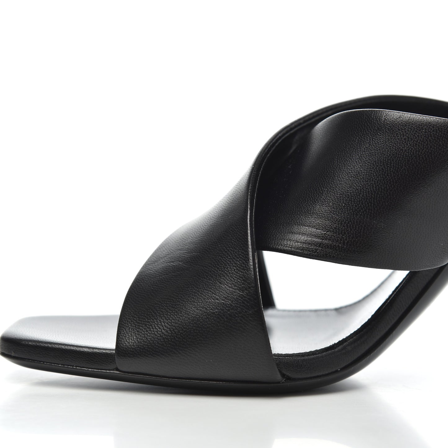 Calfskin LouLou Mules 38.5 Black