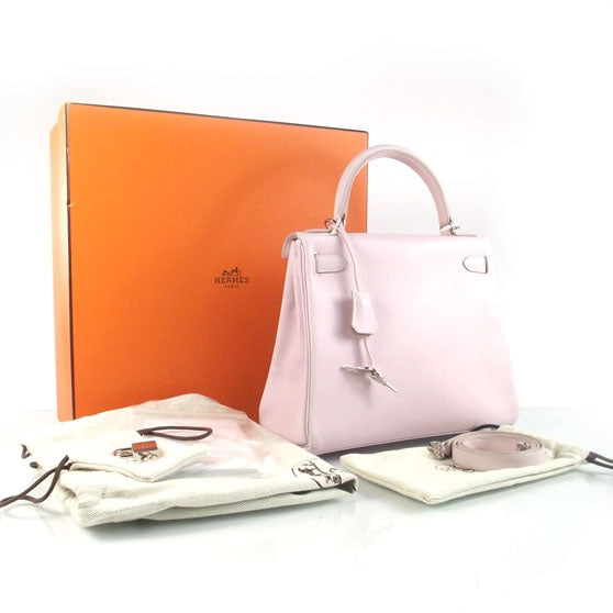 Hermes Swift Kelly 28 Rose Dragee PHW 3 of 9