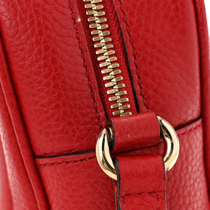 Gucci Pebbled Calfskin Small Soho Disco Bag Tabasco Red 14 of 15