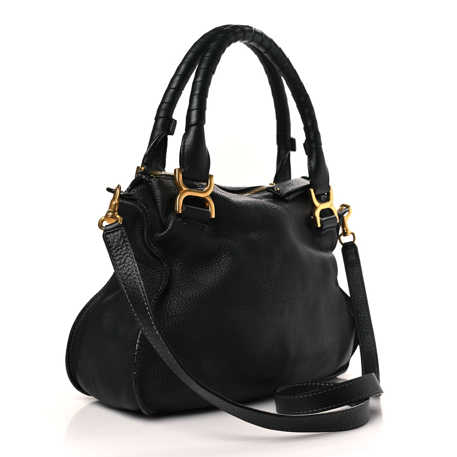 Chloe Calfskin Small Marcie Satchel Black 3 of 9