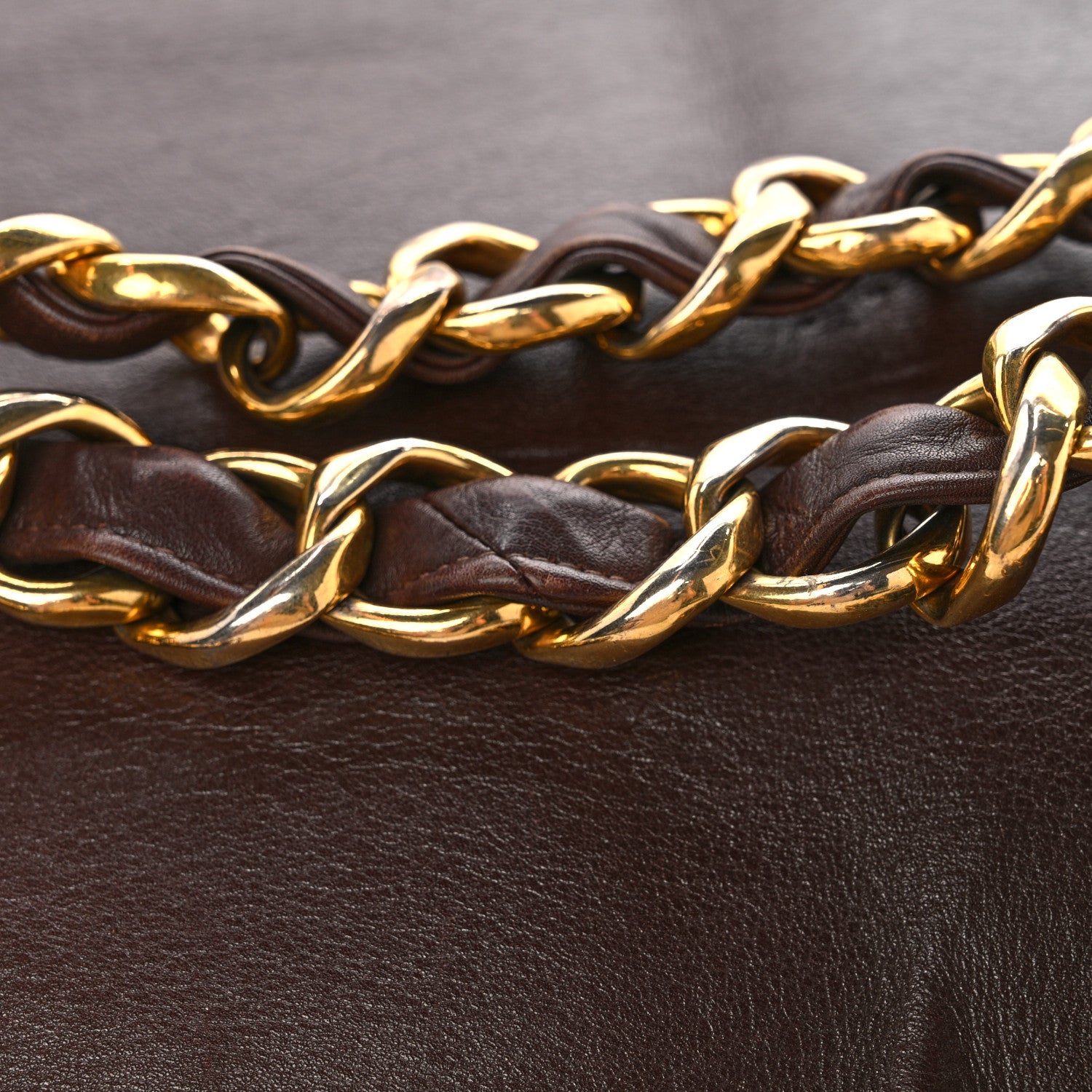 Chanel Lambskin CC Tote Brown 17 of 17