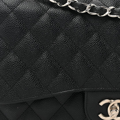 Chanel Caviar Quilted Jumbo Double Flap Black 8 of 12