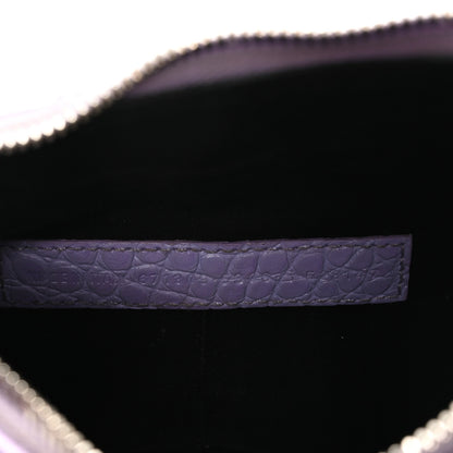 Balenciaga Extra Supple Calfskin Crocodile Embossed Le Cagole Shoulder Bag XS Lilac 8 of 11