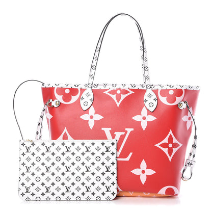 Louis Vuitton Monogram Giant Neverfull MM Rouge 1 of 11