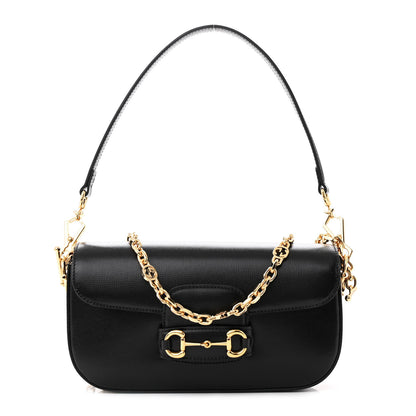 Gucci Azalea Calfskin Small Horsebit 1955 Chain Shoulder Bag Black 1 of 10