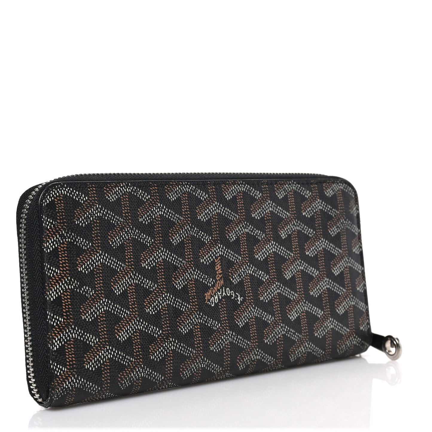 Goyardine Matignon Zip Around GM Wallet Black