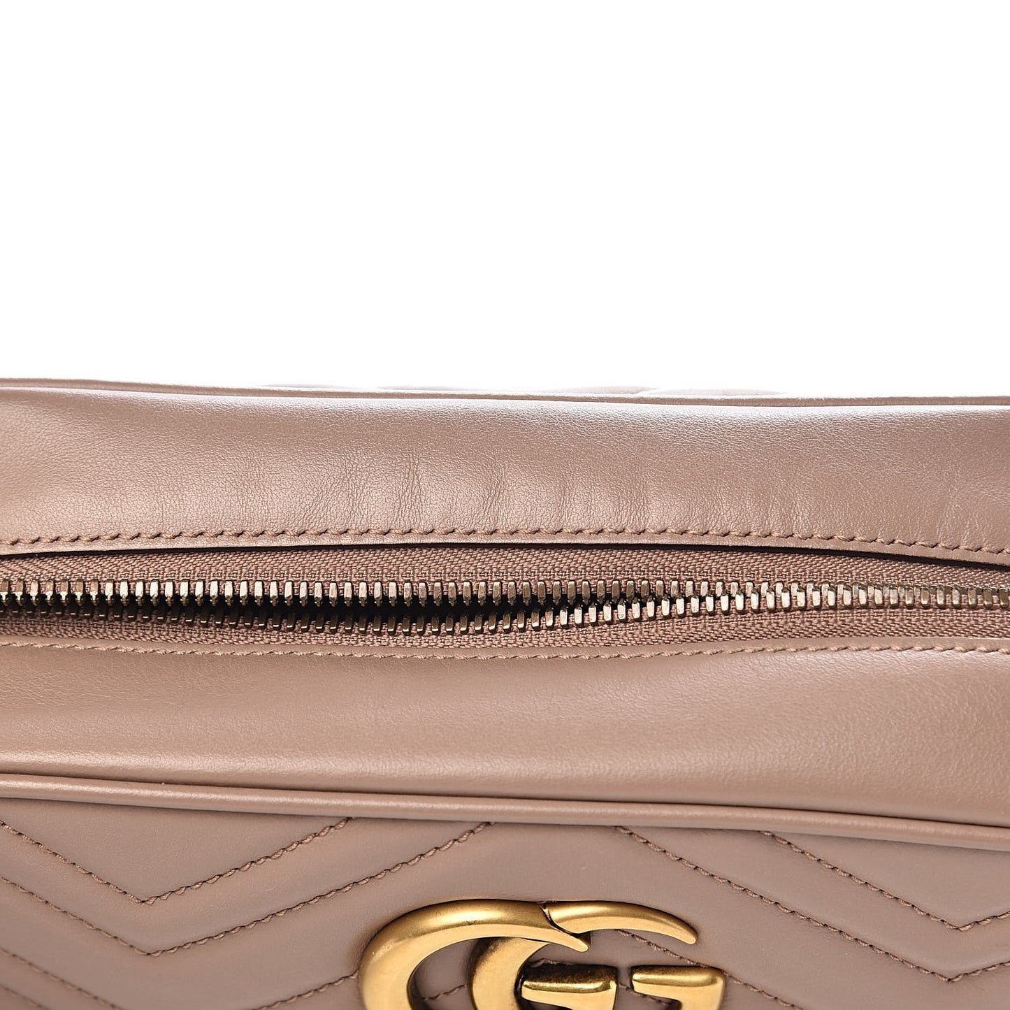 Calfskin Matelasse Small GG Marmont Chain Shoulder Bag Porcelain Rose